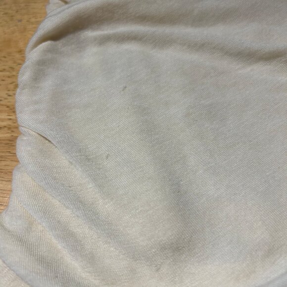 Womens Agolde Cream Ruched Ester Twist Sleeveless Tank Top M - Picture 13 of 13